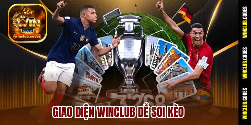 Giao diện Winclub dễ soi kèo
